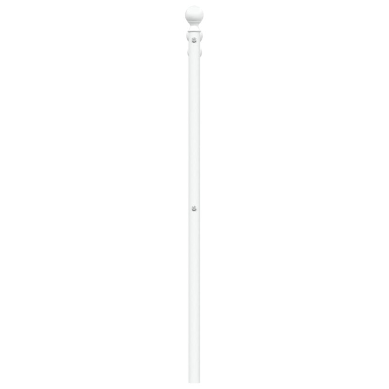 Metalowe wezgłowie, białe, 80 cm
