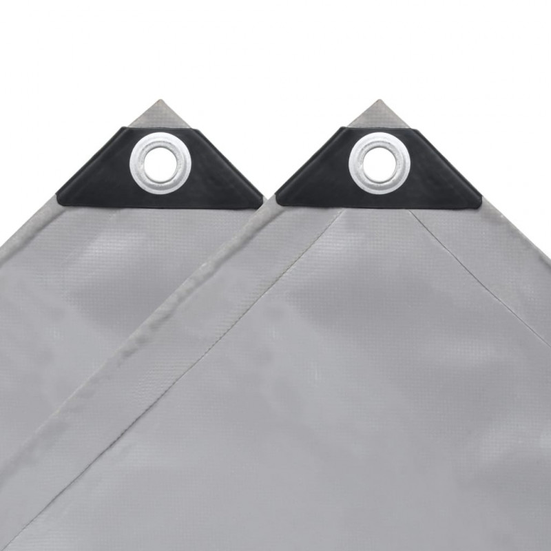 Plandeka 650 g/m², 1,5 x 10 m, szara