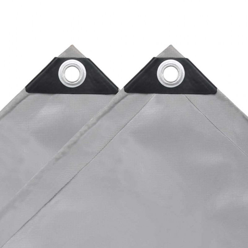 Plandeka 650 g/m², 1,5 x 20 m, szara