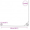 Plandeka 650 g/m², 1,5 x 20 m, szara