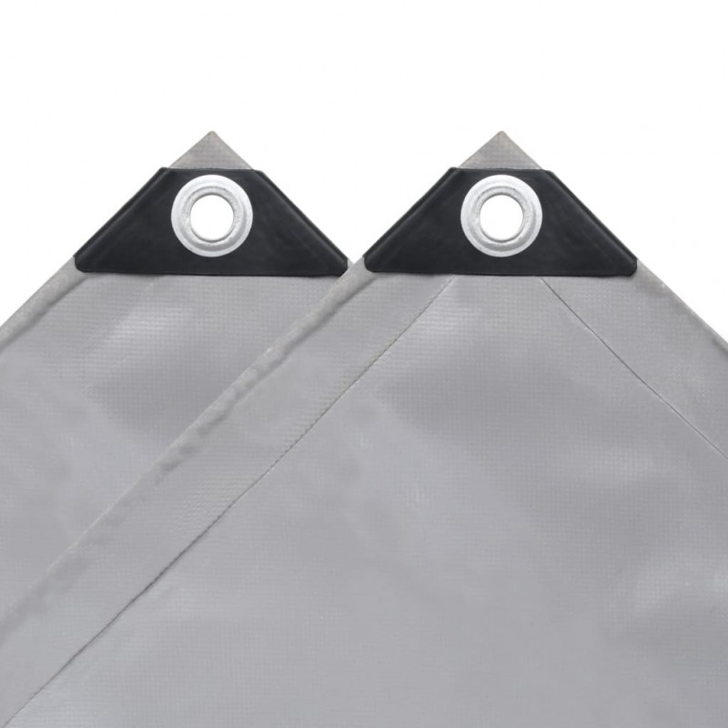 Plandeka 650 g/m², 3,5 x 5 m, szara