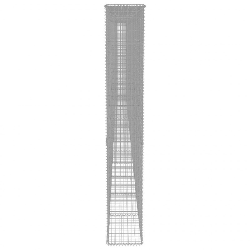 Ściana gabionowa z pokrywami, galwanizowana stal, 900x50x200 cm