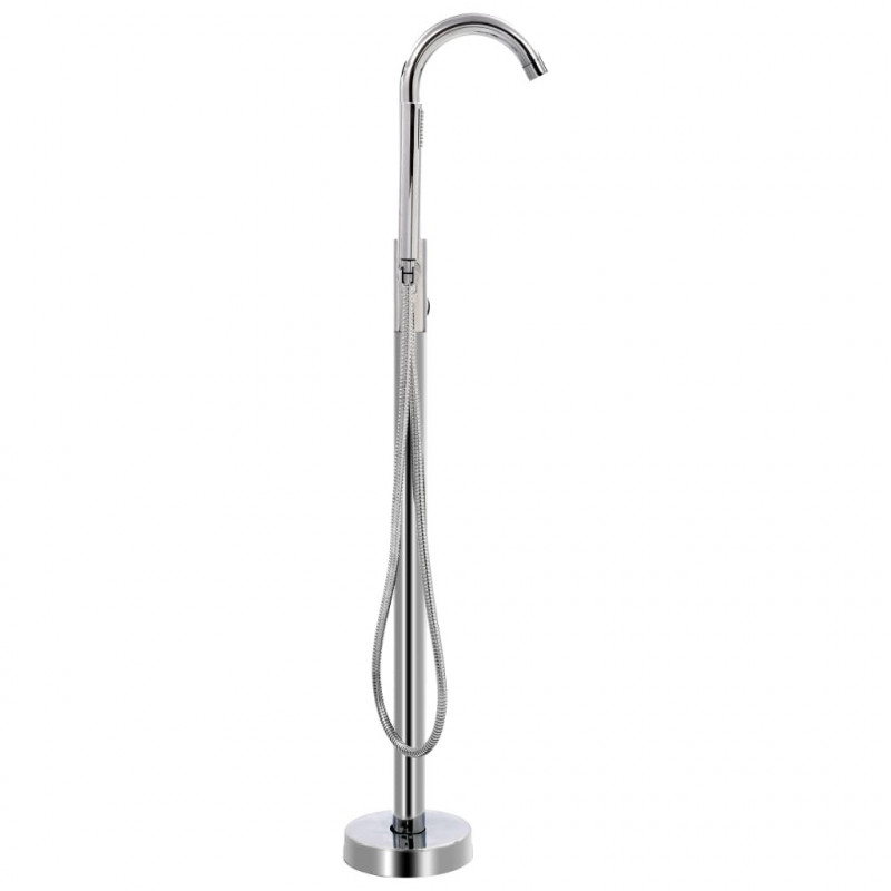 Bateria wolnostojąca do wanny, stal nierdzewna, 118,5 cm