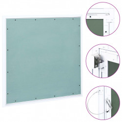 Panel rewizyjny z aluminiową ramą i płytą z gipsu, 500x500 mm