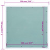 Panel rewizyjny z aluminiową ramą i płytą z gipsu, 500x500 mm