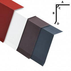 Wiatrownice, 5 szt., aluminiowe, antracytowe, 170 cm
