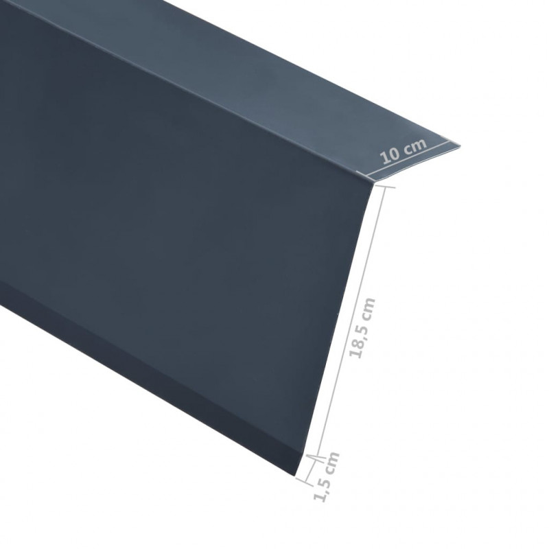 Wiatrownice, 5 szt., aluminiowe, antracytowe, 170 cm