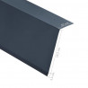 Wiatrownice, 5 szt., aluminiowe, antracytowe, 170 cm