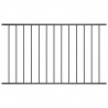 Panel ogrodzeniowy Woerden stal malowana proszkowo 1,7x0,75 m czarny