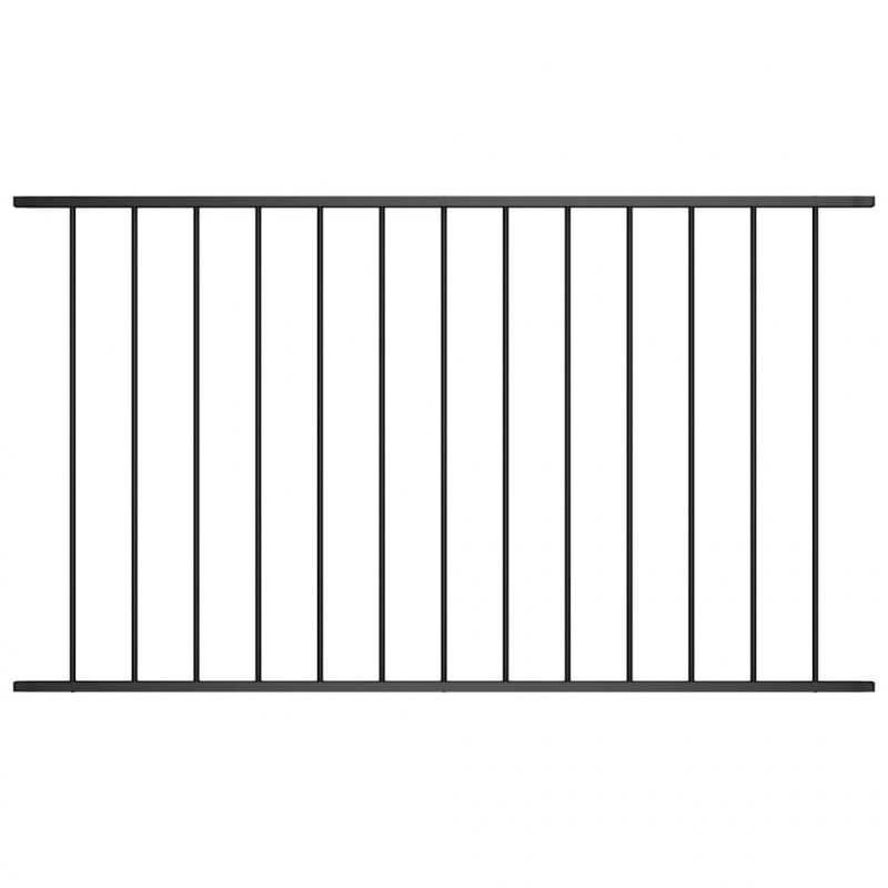 Panel ogrodzeniowy Woerden stal malowana proszkowo 1,7x1 m czarny