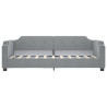 Sofa z funkcją spania, jasnoszara, 90x190 cm, obita tkaniną