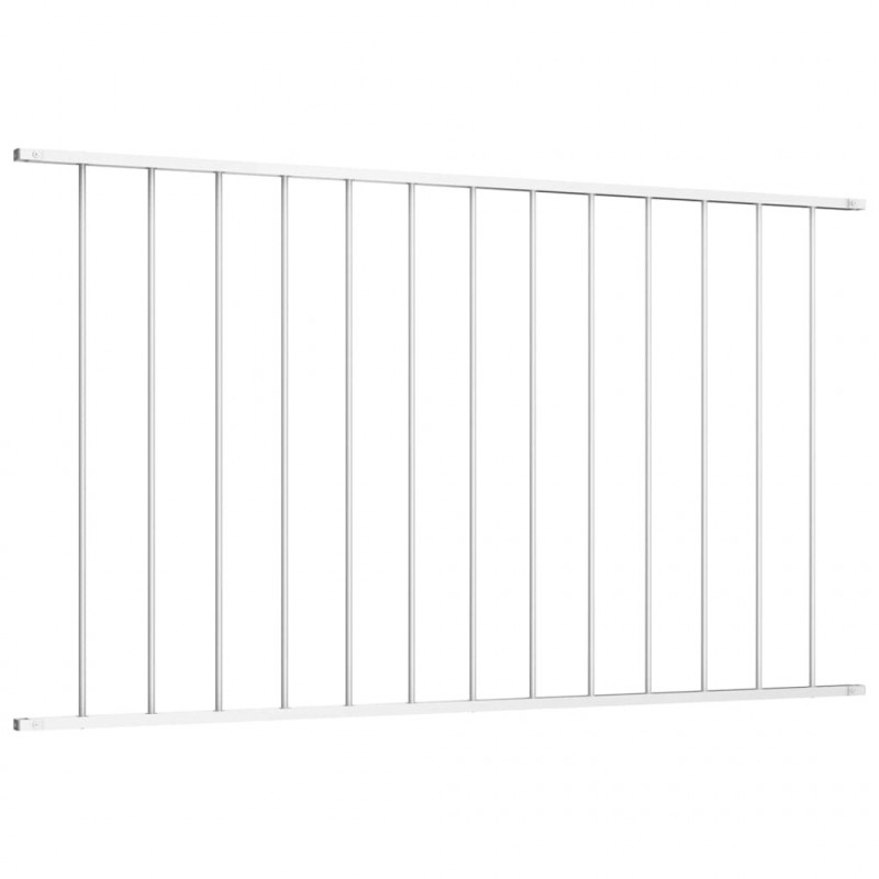 Panel ogrodzeniowy Woerden stal malowana proszkowo 1,7x0,75 m biały