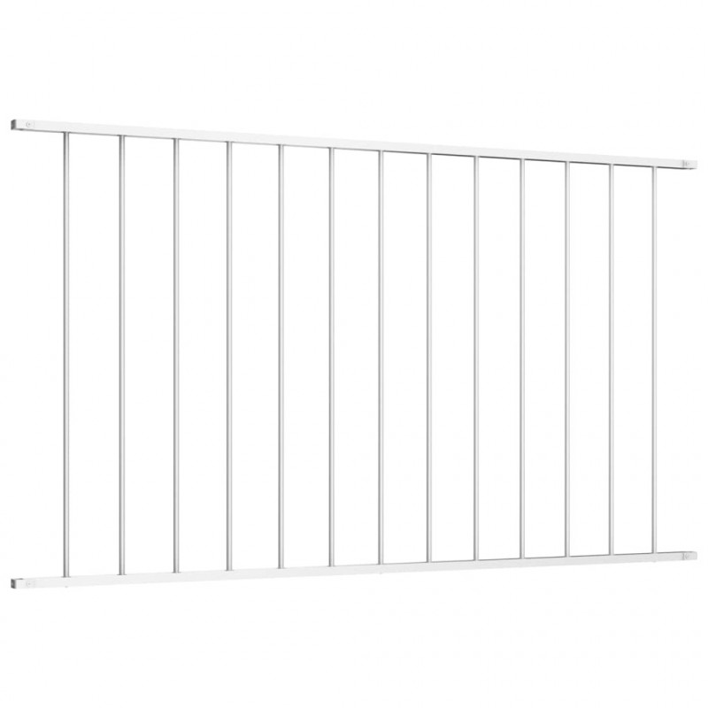 Panel ogrodzeniowy Woerden stal malowana proszkowo 1,7x1,17 m biały
