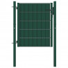 Brama ogrodzeniowa PVC i stalowa 100x81 cm zielona