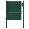Brama ogrodzeniowa PVC i stalowa 100x100 cm zielona