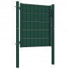 Brama ogrodzeniowa PVC i stalowa 100x100 cm zielona