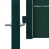 Brama ogrodzeniowa PVC i stalowa 100x124 cm zielona