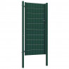 Brama ogrodzeniowa PVC i stalowa 100x204 cm zielona