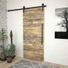 System do montażu drzwi przesuwnych SKIEN, 200 cm, stal, czarny