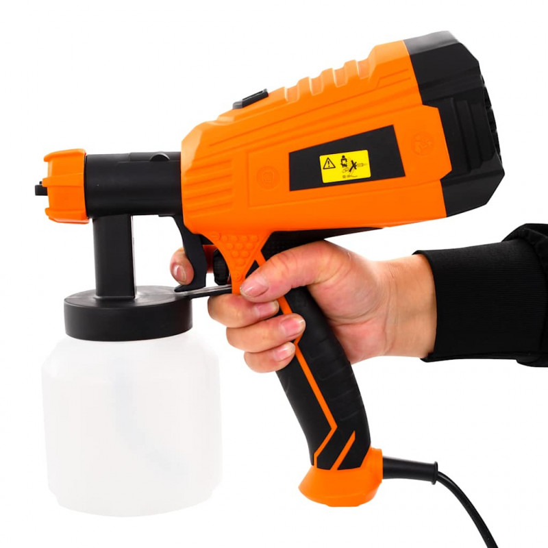 Elektryczny pistolet natryskowy z 3 dyszami, 500 W, 800 ml
