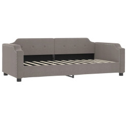 Sofa z funkcją spania, kolor taupe, 80x200 cm, obite tkaniną