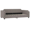 Sofa z funkcją spania, kolor taupe, 80x200 cm, obite tkaniną