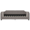 Sofa z funkcją spania, kolor taupe, 80x200 cm, obite tkaniną