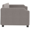 Sofa z funkcją spania, kolor taupe, 80x200 cm, obite tkaniną