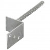 Kotwy do słupków, 6 szt., srebrne, 8x6x30 cm, stal