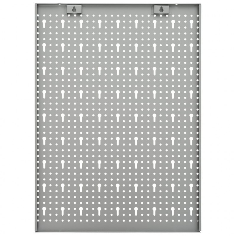 Ścienne płyty perforowane, 3 szt., 40x58 cm, stal