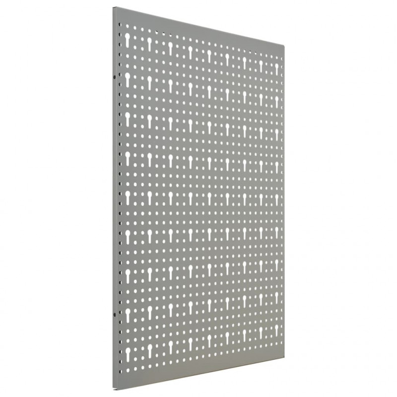 Ścienne płyty perforowane, 4 szt., 40x58 cm, stal