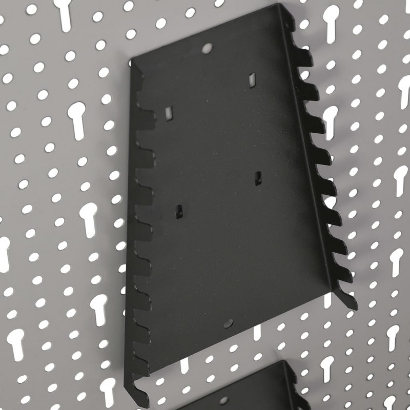 Ścienne płyty perforowane, 3 szt., 40x58 cm, stal