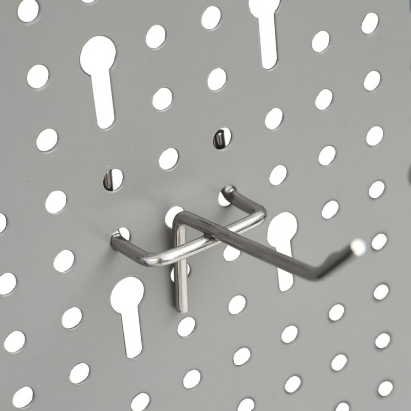 Ścienne płyty perforowane, 4 szt., 40x58 cm, stal