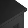 Biurko w stylu industrialnym, czarne, 120 x 55 x 75 cm, stal
