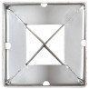 Kołki gruntowe, 6 szt., srebrne, 9x9x75 cm, stal galwanizowana