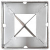 Kołki gruntowe, 12 szt., srebrne, 9x9x90 cm, stal galwanizowana