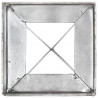 Kołki gruntowe, 2 szt., srebrne, 10x10x76 cm, stal