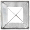 Kołki gruntowe, 6 szt., srebrne, 10x10x76 cm, stal