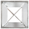 Kołki gruntowe, 6 szt., srebrne, 12x12x89 cm, stal