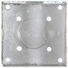 Kołki gruntowe, 6 szt., srebrne, 14 x 14 x 58 cm, stal