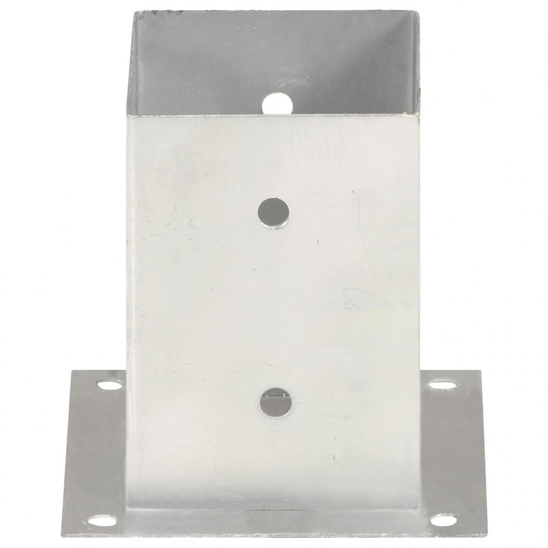 Podstawy słupów, 4 szt., galwanizowany metal, 101 mm