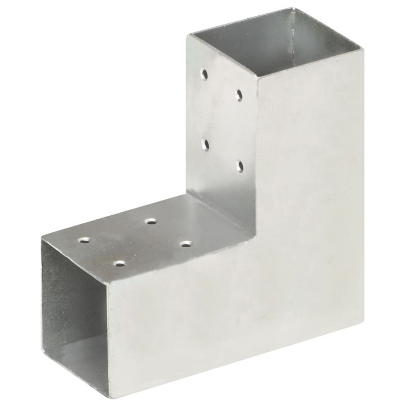 Łączniki w kształcie L, 4 szt., galwanizowany metal, 71x71 mm