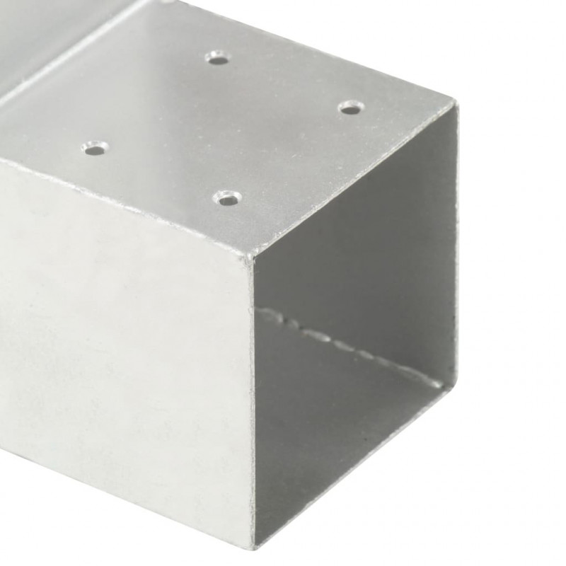 Łączniki w kształcie L, 4 szt., galwanizowany metal, 71x71 mm