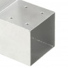 Łączniki w kształcie L, 4 szt., galwanizowany metal, 71x71 mm