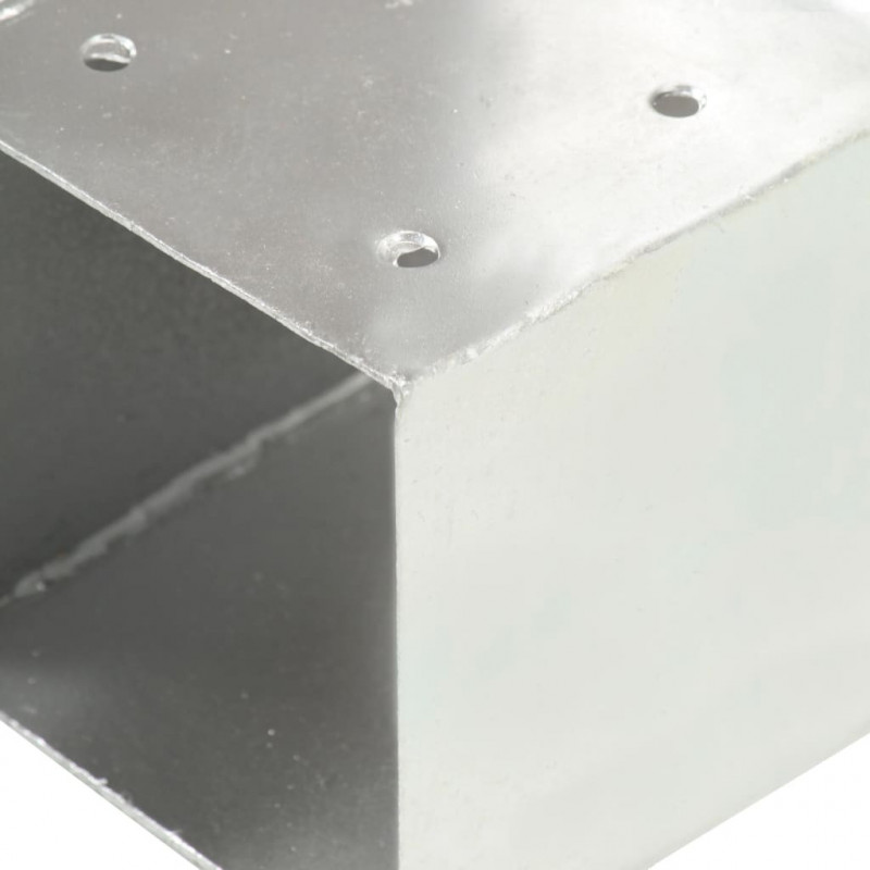 Łączniki w kształcie T, 4 szt., galwanizowany metal, 71x71 mm