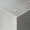 Łączniki w kształcie Y, 4 szt., galwanizowany metal, 71x71 mm