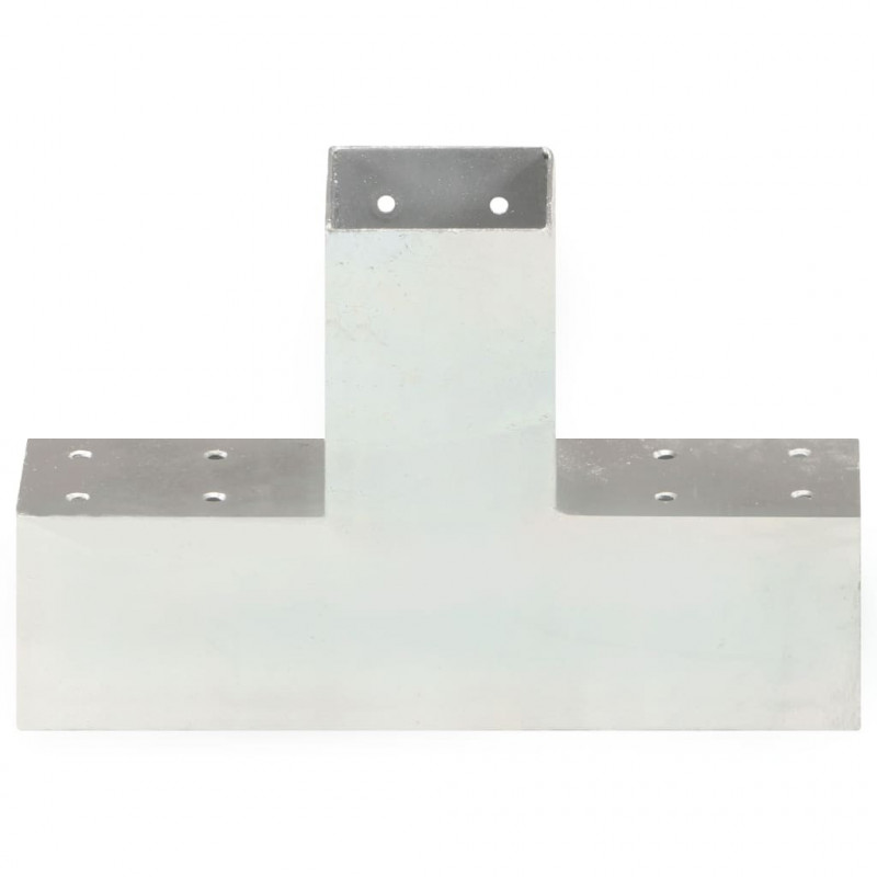 Łącznik do słupków w kształcie X, galwanizowany metal, 71x71 mm