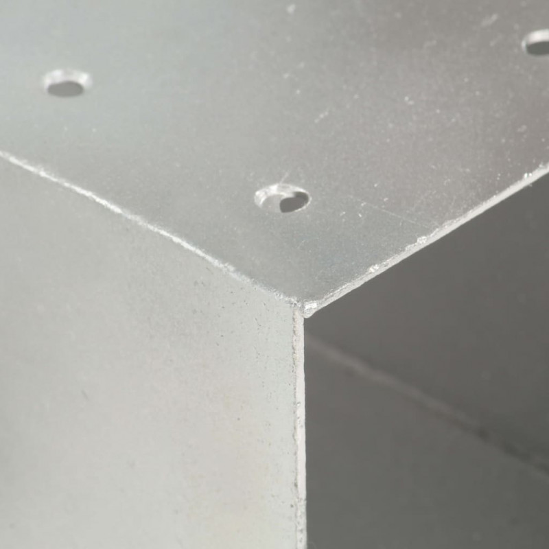 Łącznik do słupków w kształcie X, galwanizowany metal, 71x71 mm