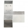 Łącznik do słupków w kształcie Y, galwanizowany metal, 81x81 mm
