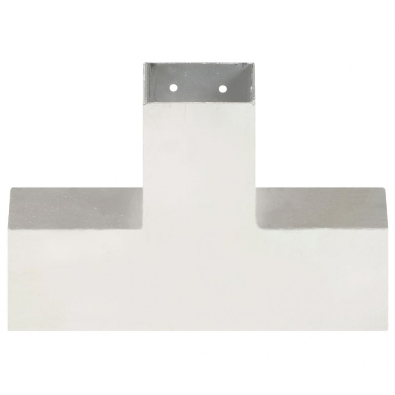 Łącznik do słupków w kształcie X, galwanizowany metal, 81x81 mm